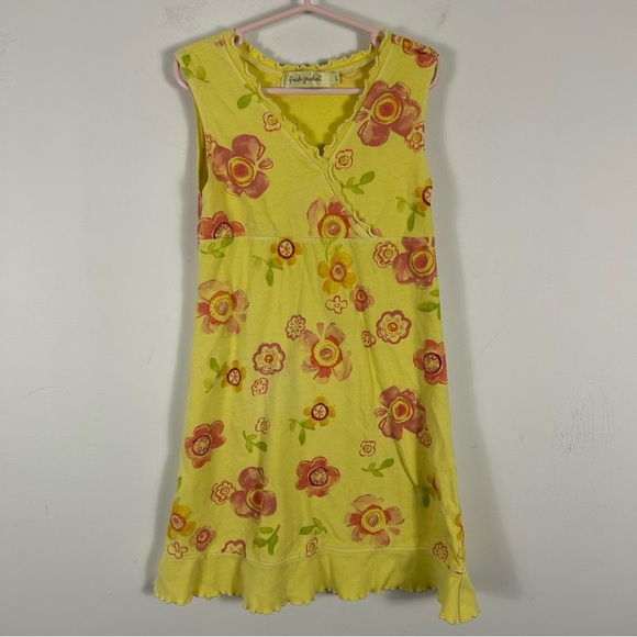 ❤️Fresh produce Floral Yellow Kids Dress L - Picture 3 of 12